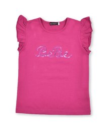 BeBe(ベベ)/スパンコールロゴプリントTシャツ(100~150cm)/ピンク