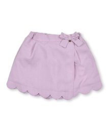 SLAP SLIP(スラップスリップ)/裾スカラップ巻きスカートキュロット(90~130cm)/ピンク