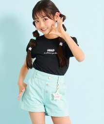 ANAP KIDS(アナップキッズ)/パフスリーブトップス/ブラック