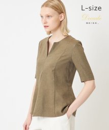 BEIGE，/【L－size】CAROLE / ペプラムブラウス/505285051