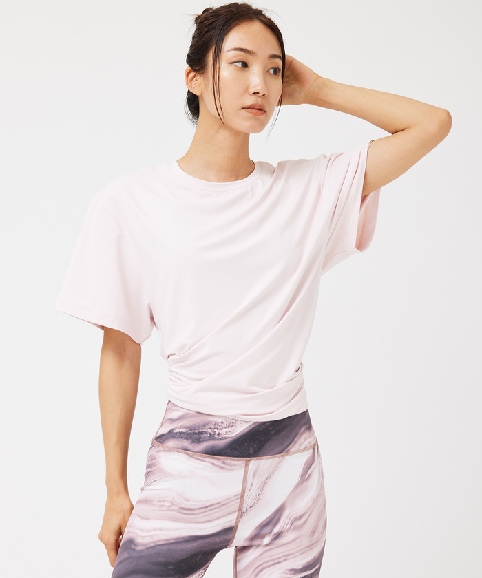 セール】【UVケア/接触冷感/吸水速乾】バックカットアウトTシャツ