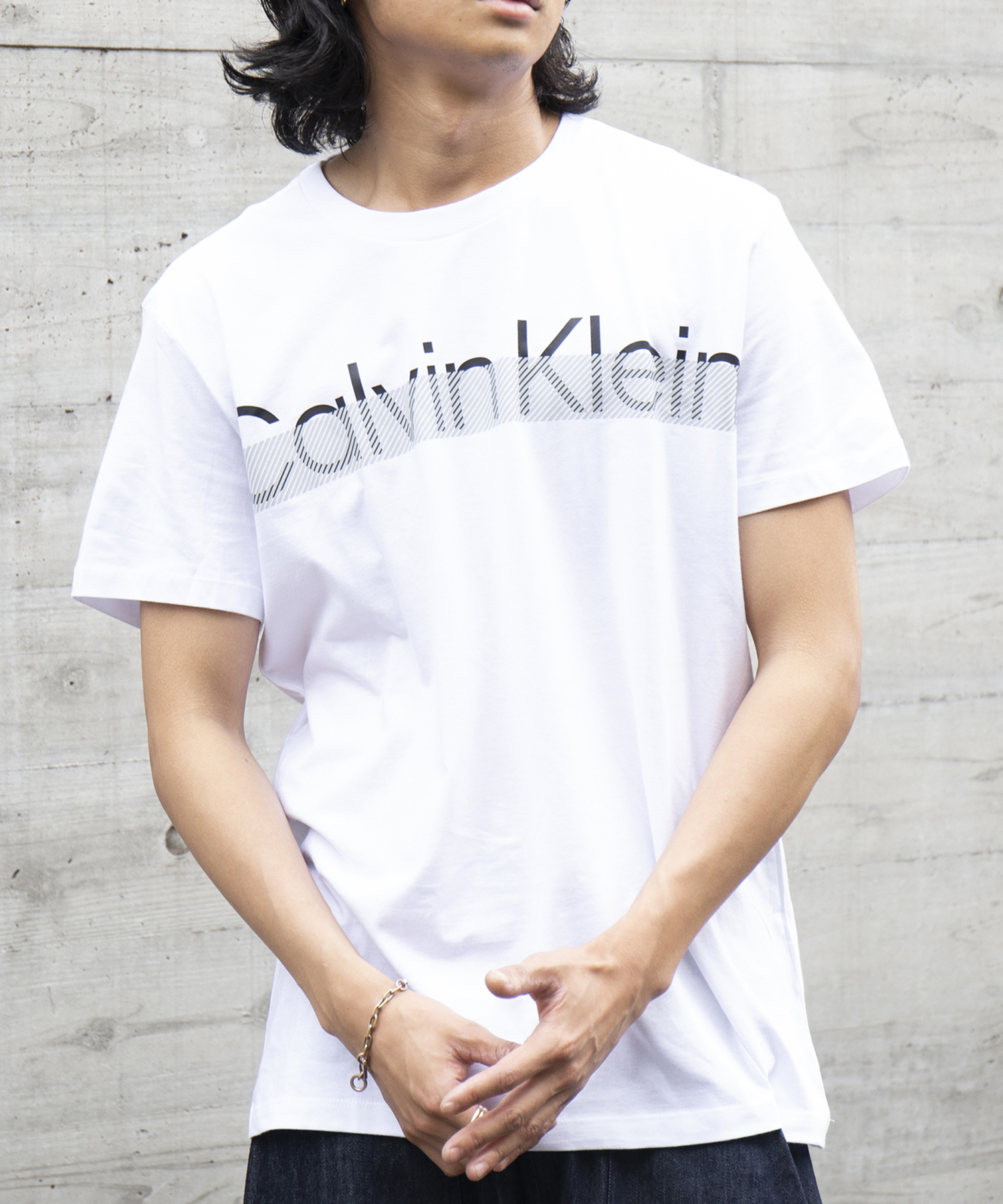 セール】【CALVIN KLEIN / カルバンクライン】ロゴ プリントT Tシャツ 