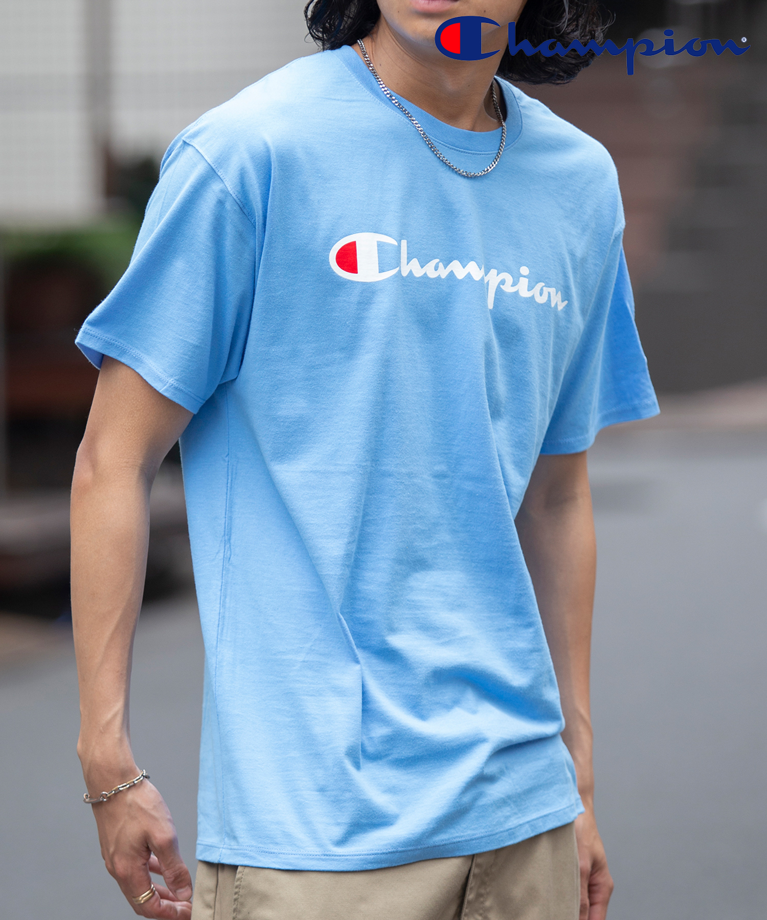 【CHAMPION / チャンピオン】ロゴプリント ベーシック クルーネック Tシャツ GT23HY06794/GT23HY07718