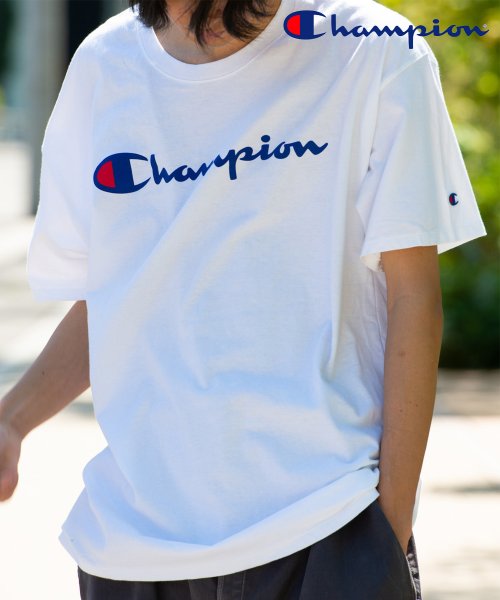 CHAMPION(チャンピオン)/【CHAMPION / チャンピオン】トップス Tシャツ 半袖 ロゴ プリント オーバーサイズ ワンポイント GT23HY06794/GT23HY07718/ホワイト