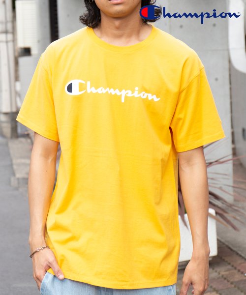 CHAMPION(チャンピオン)/【CHAMPION / チャンピオン】トップス Tシャツ 半袖 ロゴ プリント オーバーサイズ ワンポイント GT23HY06794/GT23HY07718/イエロー