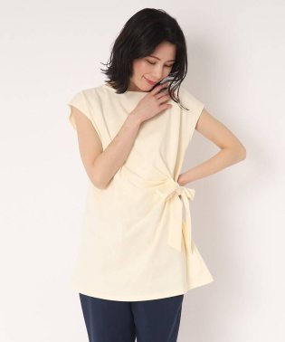  LAURA ASHLEY/【洗える】ウエストリボンTシャツ/505286049