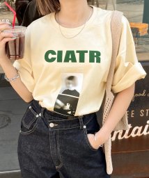 Chillfar(チルファー)/グラフィックミックスTシャツ/クリーム系1