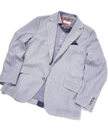 Men's Bigi/【ACTIVE TAILOR】3Dサッカープリントテーラードジャケット<セットアップ対応>/505286461