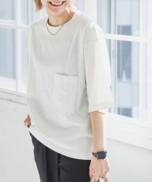 coen(coen)/ビッグポケットTシャツ/WHITE