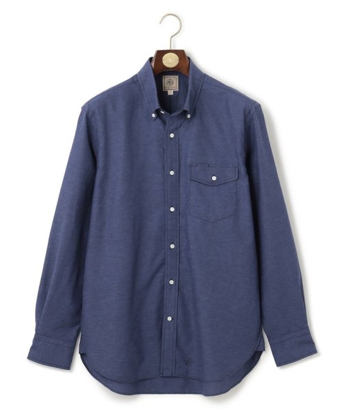 J.PRESS MENS(J．プレス　メンズ)/【HYBRID LINEN】ボタンダウンシャツ/ネイビー系