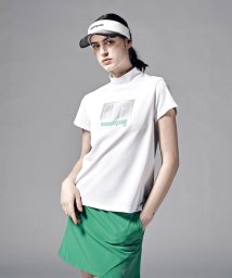 Munsingwear(マンシングウェア)/『ENVOY』SUNSCREEN MOTION3Dモックネックシャツ(吸汗速乾/UV CUT(UPF50)/遮熱/クーリング(効果))【アウト/ホワイト