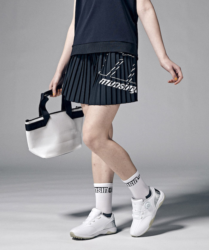 楽天カード分割】 マンシングウェア Munsingwear ストレッチ プリーツ