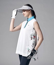 Munsingwear(マンシングウェア)/EXcDRY D－Tec&SUNSCREENチュニック半袖シャツ(高速ドライ/吸汗速乾/遮熱/クーリング(効果)【アウトレット/ホワイト