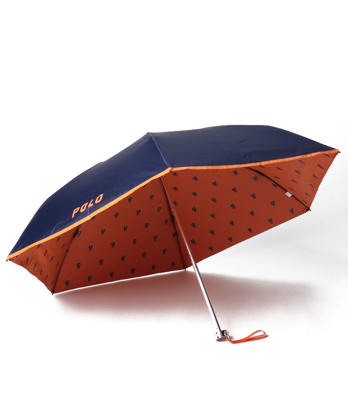 折りたたみ傘 「晴雨兼用」チェックロゴ刺繍折り畳み傘 【64%OFF 