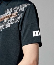 Munsingwear(マンシングウェア)/『ENVOY』SUNSCREEN鹿の子スポーティー切替テーラーカラーシャツ【アウトレット】/ブラック
