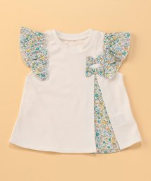 COMME CA ISM KIDS(コムサイズム（キッズ）)/フラワープリント　半袖Ｔシャツ(80・90cm)/イエロー