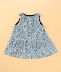 COMME CA ISM KIDS(コムサイズム（キッズ）)/フラワープリント　リバーシブルワンピース(80・90cm)/ブルー