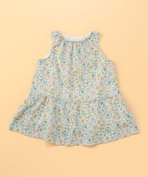 COMME CA ISM KIDS(コムサイズム（キッズ）)/フラワープリント　リバーシブルワンピース(80・90cm)/イエロー