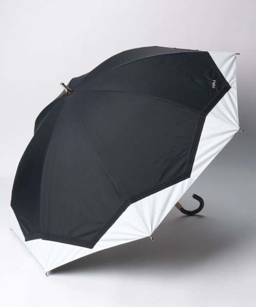 FURLA(フルラ)/晴雨兼用日傘　バイカラーキルティングステッチ/ブラック