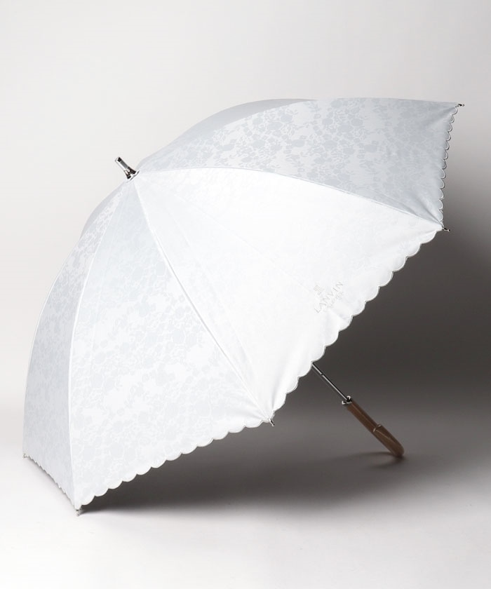 晴雨兼用日傘 ジャガードレース(505275418) ランバンコレクション（傘）(LANVIN Collection(umbrella))  MAGASEEK