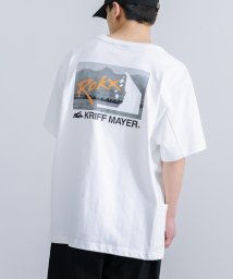 Rocky Monroe(ロッキーモンロー)/プリントTシャツ 半袖 接触冷感 メンズ レディース カットソー ヘビーウェイト クールタフ ビッグシルエット オーバーサイズ クールネック カジュアル アウト/オフホワイト