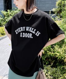 reca(レカ)/アーチロゴ半袖ビッグTシャツ(bel－blc－5537) /ブラック