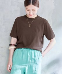 IENA(イエナ)/【ATON/エイトン】FRESCA SINGLE JERSEY STANDARD TEE / Tシャツ/ブラウンC