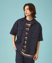 ABAHOUSE(ABAHOUSE)/Dickies /ディッキーズ　WORK SHIRT/セットアップ/半袖 オープ/ダークネイビー