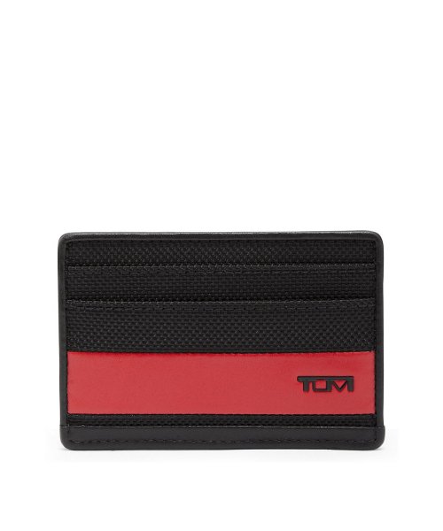 TUMI(トゥミ)/カードケース メンズ  ALPHA SLG スリム・カード・ケース/BLACK/RED