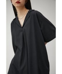 AZUL by moussy(アズールバイマウジー)/SKIPPER SHIRT ONEPIECE/BLK
