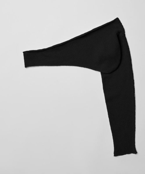 LHP(エルエイチピー)/papier/パピエ/One arm linnen knit/ブラック