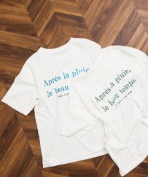 a.v.v (MEN)(アー・ヴェ・ヴェメンズ)/【接触冷感】カラーロゴワイドTシャツ/ブルー