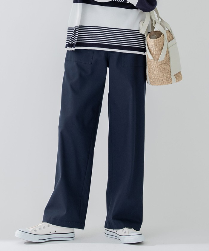【mimo ショップ☆】23区　スラブツイルストレッチ ベイカー パンツ 楽天市場】【SALE／40%OFF】【洗える】スラブツイルストレッチ