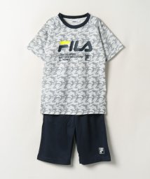 FILA（School Kids）(フィラ（スクール　キッズ）)/【キッズ】カモフラージュ柄 セットアップジャージ /ネイビー