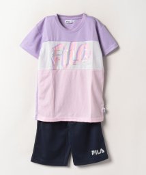 FILA（School Kids）(フィラ（スクール　キッズ）)/【キッズ】三段切替 セットアップジャージ/ラベンダー