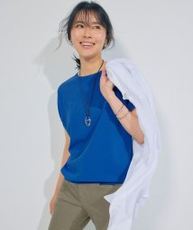 NIJYUSANKU（LARGE SIZE）(２３区（大きいサイズ）)/【洗える/好評につき新色追加】レーヨンポリエステルストレッチ プルオーバー ニット/ブルー系