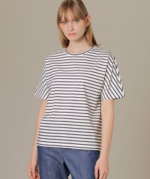 MACKINTOSH LONDON(MACKINTOSH LONDON（レディース）)/【The Essential Collection】プレーティング天竺ボーダーリラックスＴシャツ/ネイビー