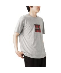MAC HOUSE(men)(マックハウス（メンズ）)/T－GRAPHICS ティーグラフィックス モードプリント半袖Tシャツ F52004DM/グレー