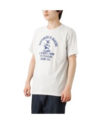 MAC HOUSE(men)(マックハウス（メンズ）)/T－GRAPHICS ティーグラフィックス ポップストリートプリント半袖Tシャツ F52007DM/オートミール
