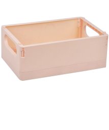 aimoha(aimoha（アイモハ）)/カラフル 卓上折り畳み 収納BOX　L/ピンク