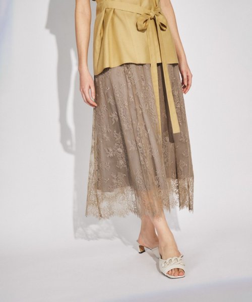レースフレアスカート 
