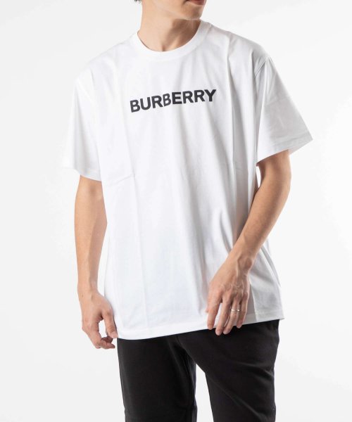 BURBERRY(バーバリー)/バーバリー BURBERRY 8055309 Ｔシャツ メンズ トップス 半袖 コットン クルーネック カットソー ロゴプリント クルーネック 白 カジュアル /ホワイト