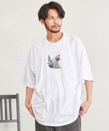 CavariA/CavariA バタフライ刺繍半袖BIG TEE/505291600