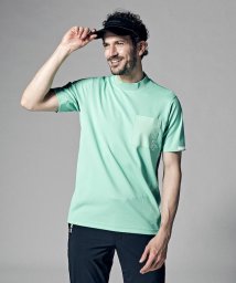 Munsingwear(マンシングウェア)/EXcDRY D－Tec&SUNSCREENモックネック半袖シャツ(高速ドライ/吸汗速乾/遮熱)【アウトレット】/エメラルド