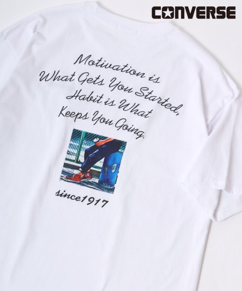 LAZAR(ラザル)/【Lazar】CONVERSE/コンバース オーバーサイズ オールスター スニーカー バック刺繍 ロゴ ワンポイント刺繍 Tシャツ メンズ レディース/柄A