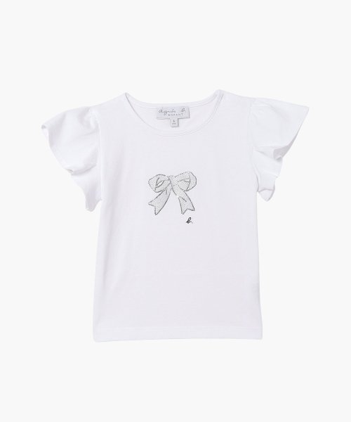 agnes b. GIRLS OUTLET(アニエスベー　ガールズ　アウトレット)/【Outlet】SDZ2 E TS キッズ Tシャツ/ホワイト