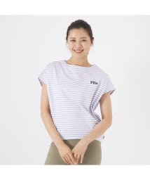 FILA/【フィットネス】水陸両用・UVカット ボーダーコクーンアクアＴシャツ レディース/505288580