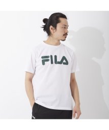 fila(men)(フィラ（メンズ）)/【ラン】ポリブチレンテレフタレート 鹿の子 Tシャツ メンズ/ホワイト