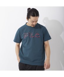 fila(men)(フィラ（メンズ）)/【ラン】ポリブチレンテレフタレート 鹿の子 Tシャツ メンズ/ダークグリーン