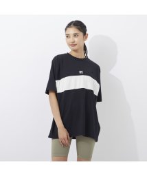 FILA(フィラ)/【ラン】UVカット 切替Ｔシャツ レディース/ブラック